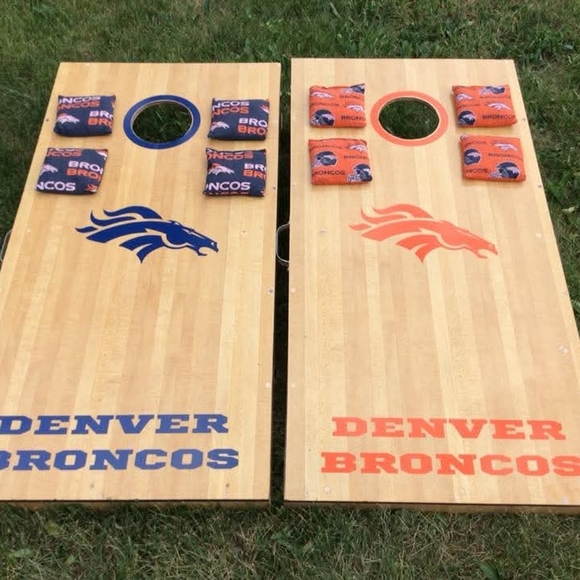 Cornhole Game Set - Blue and Orange